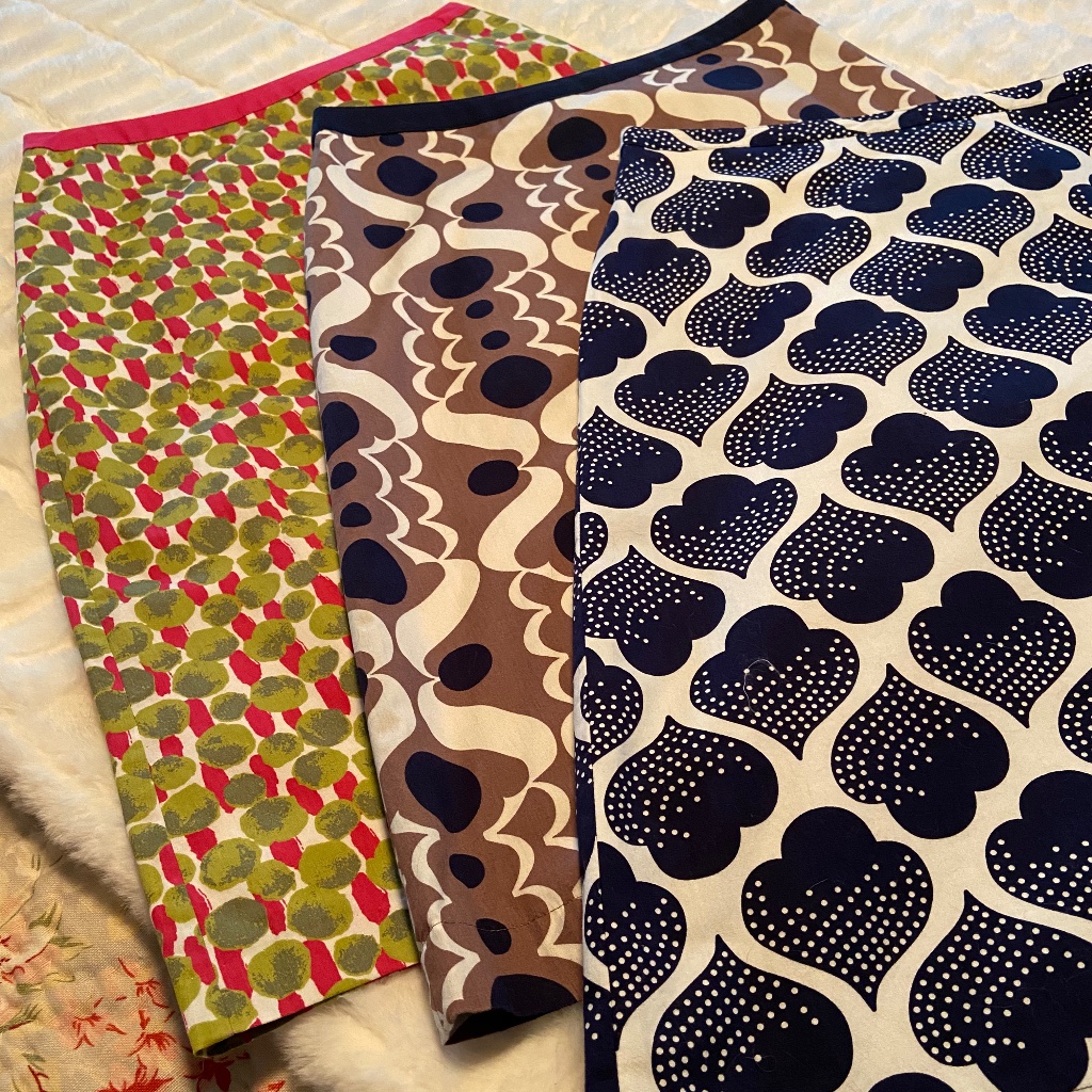 Boden Bundle, 3 Lined Cotton Skirts, Size 2